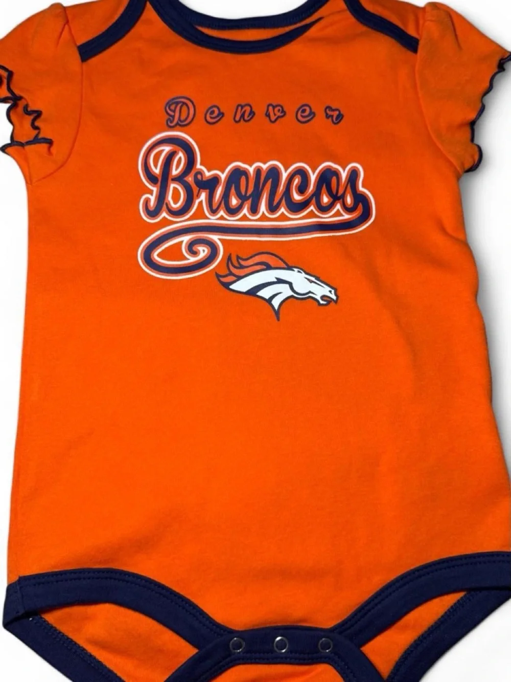 NWOT NFL Denver Broncos Orange Infant Onsie 18months